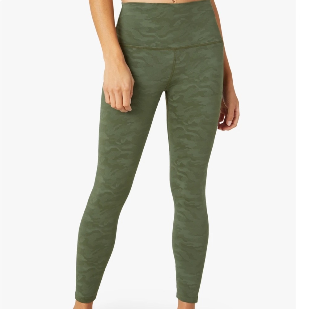 Beyond Yoga Leggings Olive Green Tonal Camo Yoga Pants